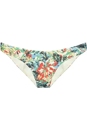 Ganni Bikinihöschen mit Blumen-Print