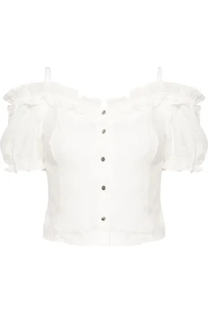 tout a coup Gesmoktes Cropped-Top