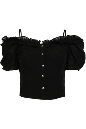 tout a coup Gesmoktes Cropped-Top