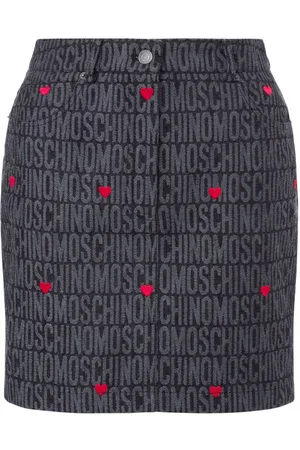 Moschino Jacquard-Rock mit Logo