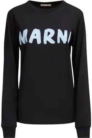 Marni T-Shirt mit Logo-Print