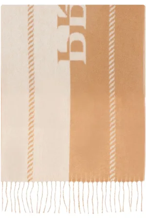Prada Schal mit Monogramm-Intarsie