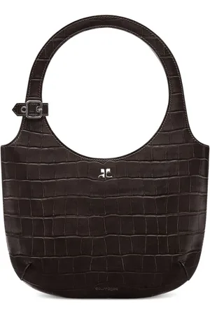 Courrèges Holy Handtasche mit Kroko-Effekt