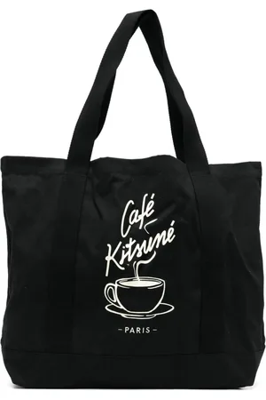 Café Kitsuné Shopper aus Canvas mit Print