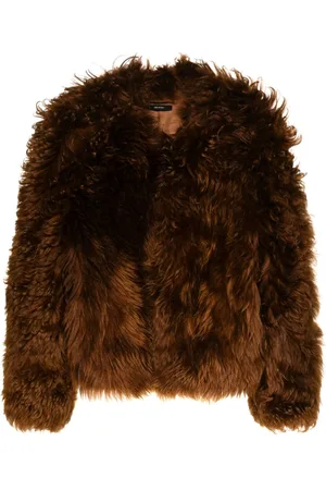 Tom Ford Kragenlose Shearling-Jacke