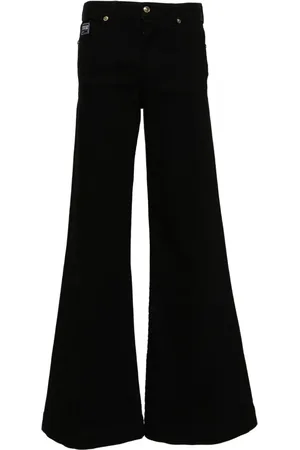 VERSACE Weite High-Rise-Jeans