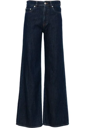 Kenzo Gestreifte Ayame Straight-Leg-Jeans