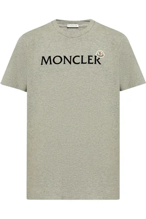 Moncler T-Shirt mit beflocktem Logo