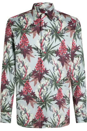 Etro Hemd mit Blatt-Print