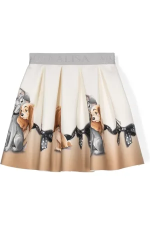 MONNALISA Faltenrock mit grafischem Print