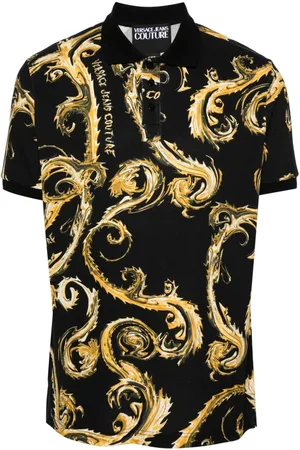 VERSACE Poloshirt mit Barocco-Print