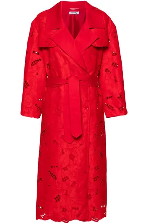 VIVETTA Trenchcoat mit Lochstickerei