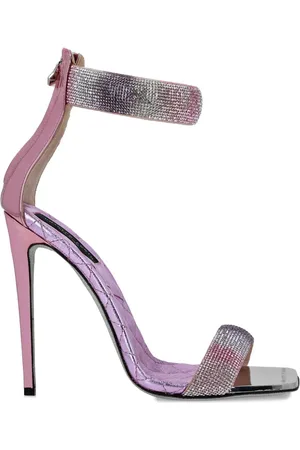 Philipp Plein Mirror Crystal Sandalen mit Nieten 120mm