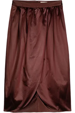 ULLA JOHNSON Midirock mit Faltendetail