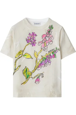 Burberry T-Shirt mit Blumen-Print