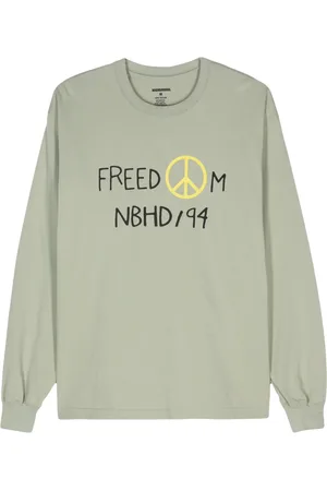 NEIGHBORHOOD T-Shirt mit Slogan-Print