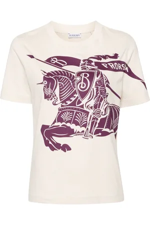 Burberry T-Shirt mit Ritteremblem-Print