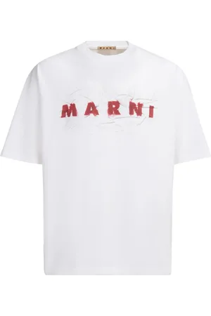 Marni T-Shirt mit Logo-Print
