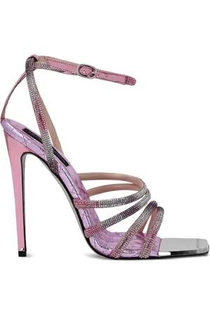 Philipp Plein Mirror Crystal Sandalen mit Nieten 120mm