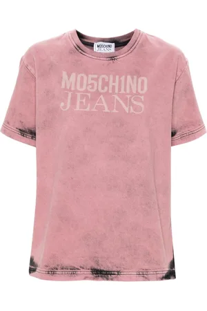 Moschino Twill-T-Shirt mit Logo-Print