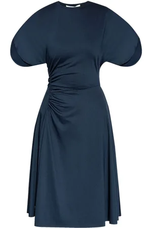 Victoria Beckham Midikleid mit drapierten Akzenten