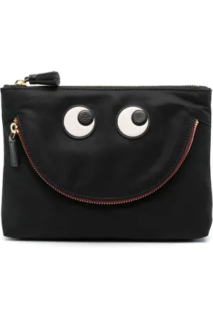 Anya Hindmarch Eyes Samt-Clutch