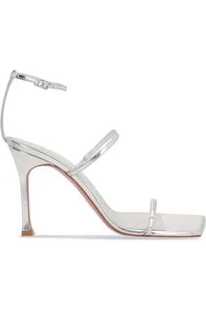 Amina Muaddi Maya Sandalen mit Knöchelriemen 95mm