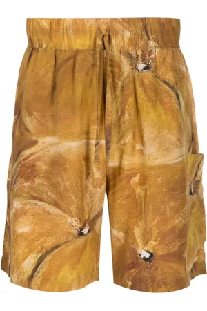 HANDRED Shorts aus Seide mit Kordelzug