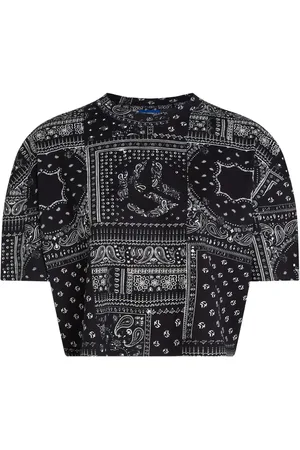 Karl Lagerfeld Gemustertes Cropped-T-Shirt