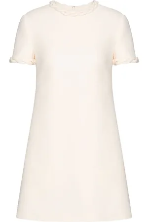 VALENTINO GARAVANI Crepe Couture Minikleid mit Flechtdetail