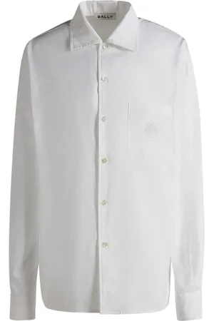 Bally Hemd mit Logo-Stickerei