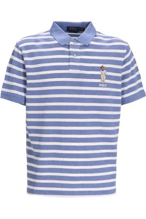 Ralph Lauren Gestreiftes Poloshirt mit Polo Bear