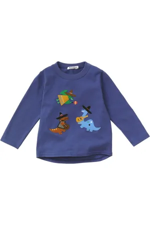 Familiar T-Shirt mit Dino-Applikation