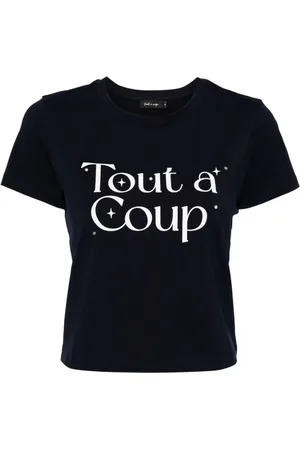 tout a coup Cropped-T-Shirt mit Logo-Print