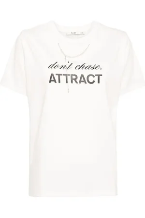 B+AB T-Shirt mit Perlenverzierung