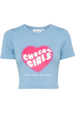 Chocoolate Cropped-T-Shirt mit Print
