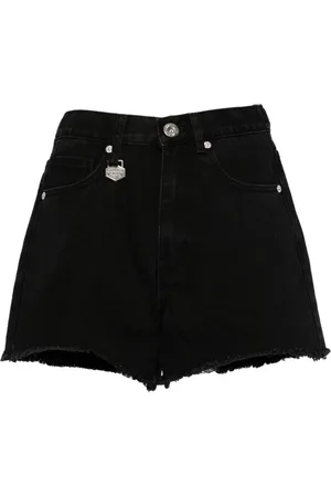 Chocoolate Jeans-Shorts mit offenem Saum