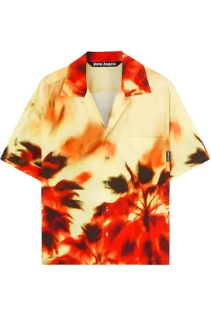 Palm Angels Reverskragen-Hemd mit abstraktem Print