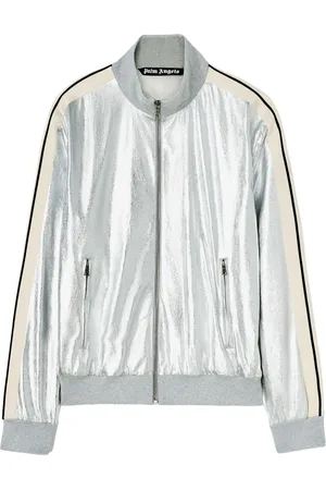 Palm Angels Lederjacke im Metallic-Look