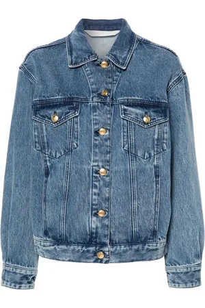 Palm Angels Bestickte Jeansjacke