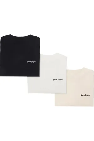 Palm Angels Set aus drei T-Shirts mit Logo-Stickerei