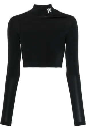 Palm Angels Cropped-Oberteil mit Logo-Stickerei