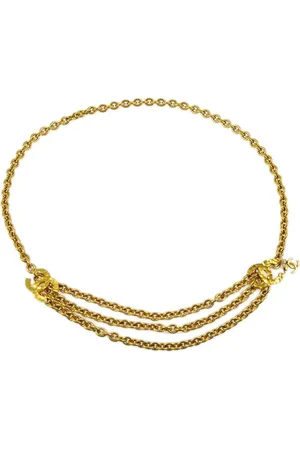 CHANEL 1990-2000 Kettengürtel mit CC
