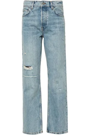 ANINE BING Gerade Benson High-Waist-Jeans