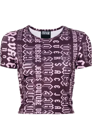 VERSACE Logomania Cropped-T-Shirt