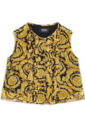VERSACE Ärmelloses Hemd mit Barocco-Print
