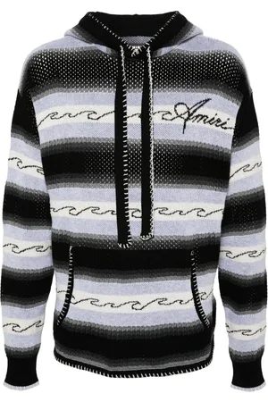 AMIRI Gestrickter Hoodie mit Streifen
