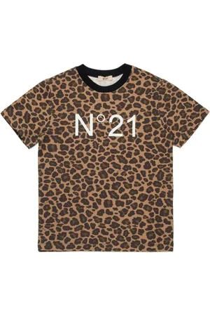 Nº21 T-Shirt mit Leoparden-Print