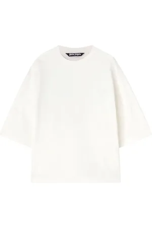 Palm Angels College T-Shirt mit tiefen Schultern