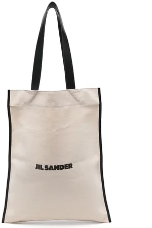 Jil Sander Handtasche mit Logo-Stickerei